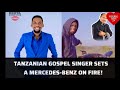 Tanzanian Gospel Musician, Goodluck Gozbert, burnt his Mercedes-Benz gift from 'prophet' Geor Davie