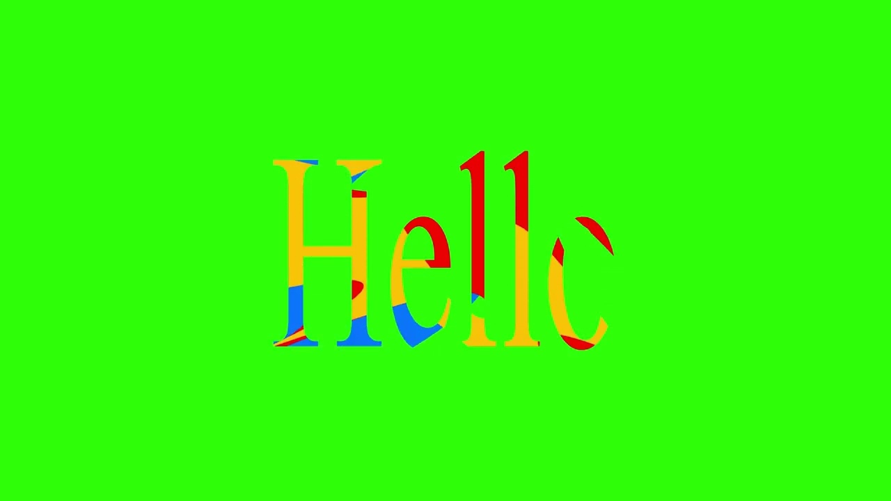 Hello GREEN SCREEN effects HD No copyright | chroma key Hello