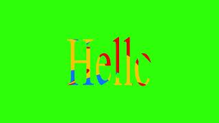 Hello Green Screen Effects Hd No Copyright Chroma Key Hello