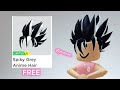 Free limited hair for boy  spiky grey anime hair