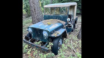 Will it Run after sitting in the Forest for over 40 years? 1946 Willys CJ2a found in the forest