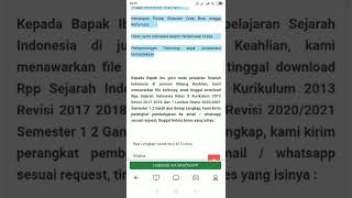 Rpp Sejarah Indonesia SMK MAK Kurikulum 2013 Revisi Kelas X Semester 1 dan 2 | WA 085755601230