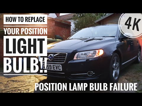 How to replace a Volvo Position Light Bulb - 2009 P3 Volvo S80 D5