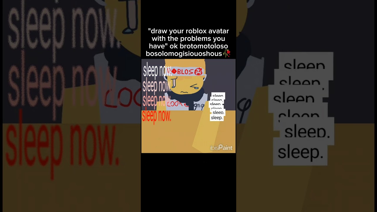 draw your roblox ava with the problems you have 