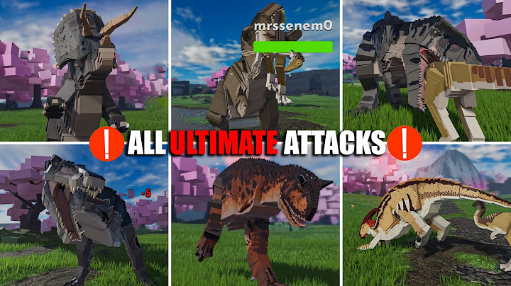 Jurassic Blocky All ULTIMATE Attack's ! - Roblox