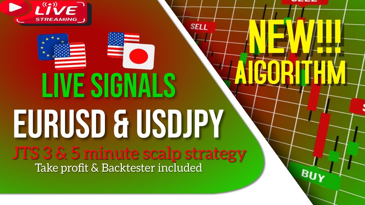 🔴LIVE SIGNAL EURUSD & USDJPY - 3MIN FOREX TRADING STRATEGY - TP - BACKTESTING