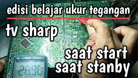 Cara mengukur tegangan tv sharp