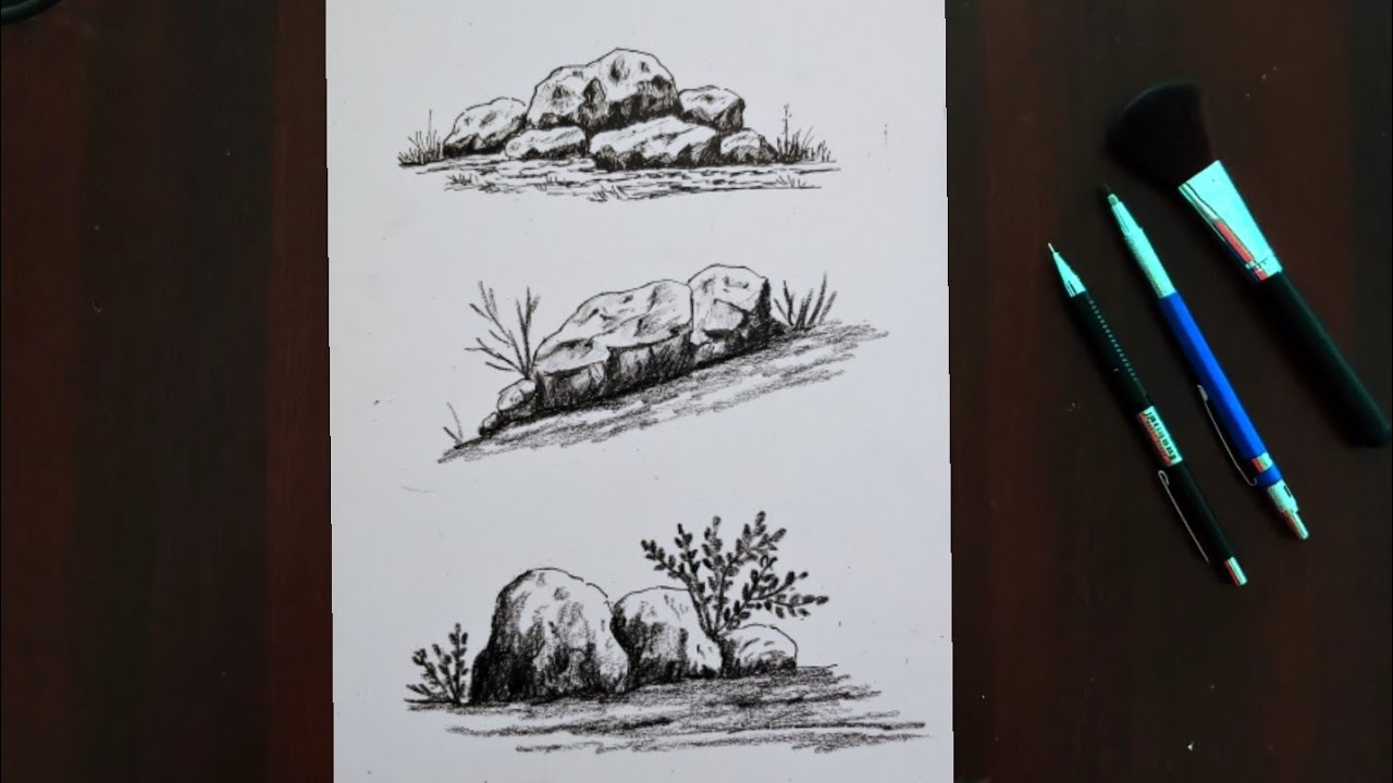 Sedimentary Rocks Easy Draw Sediment Drawing Easy With Pencil