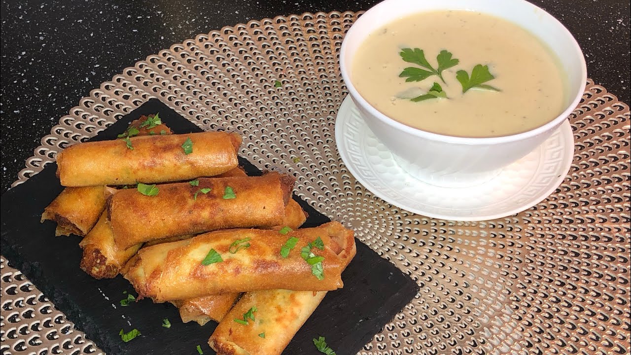 حساء الدجاج و الجبن 🧀و بوراك الدجاج