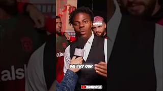 ISHOWSPEED PRE GAME INTERVIEW #ishowspeed #viral #shorts #youtubeshorts #funny