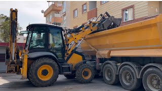 JCB KEPÇE İLE MOLOZ YÜKLEME