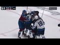 Scrum ensues at the end of the avs vs jets game