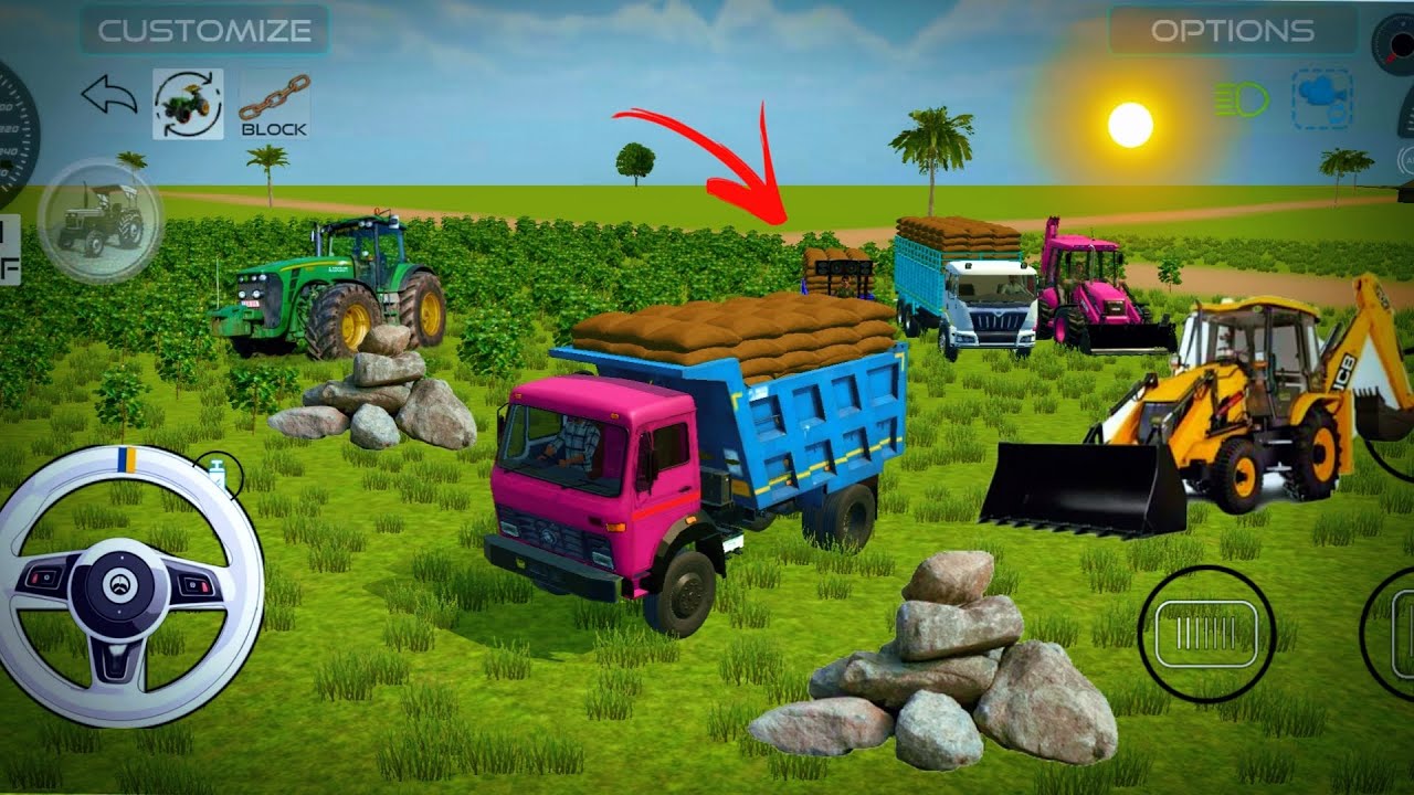 Indian tractor 🚜 JCB ,tractor ,mahindra, jondiar truck , jcb 🌅📈#automobile #mihindra #tractor #jcb 