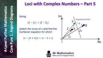 Complex Numbers - Loci : Perpendicular bisector Part 2 | Mr Mathematics