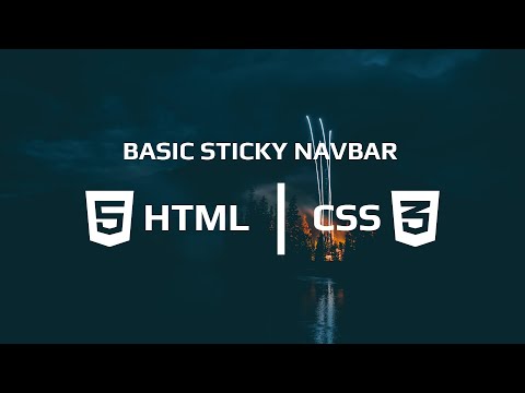Basic Sticky Navbar With HTML & CSS