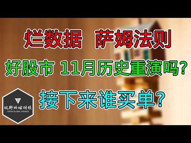 美股 烂数据，萨姆法则激活！好股市，11月能重演历史吗？重点：下周冲到哪，谁会买单？过半散户看跌！