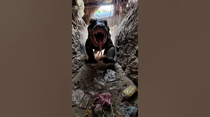 We saved the goats from the Komodo dragon