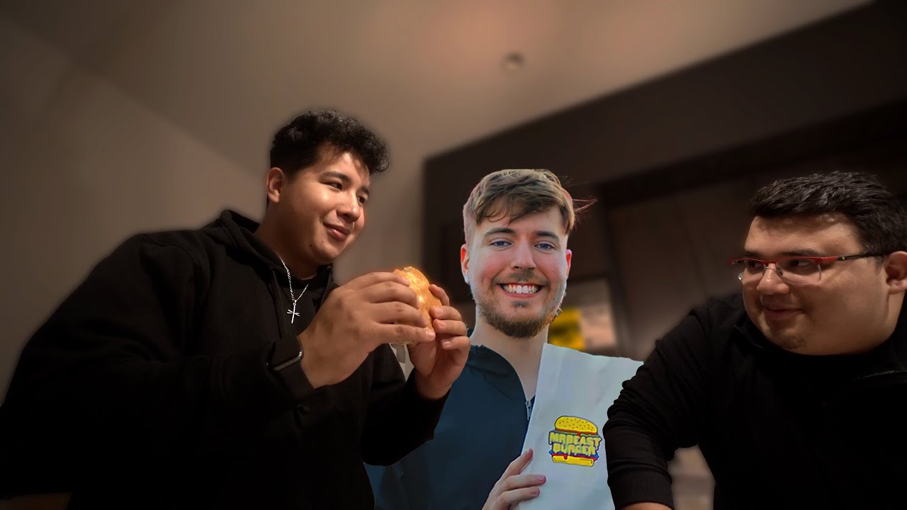 Probando Las Hamburguesas de Mr Beast Ft. Ded