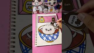 POV:si paper dumpling ini nekat mandi di air saos merah😱🌶#shorts#youtubeshorts#diy#ainilii#toys
