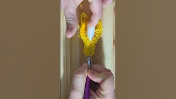 No 🎵 Yellow thread cutting #asmrcommunity #asmr #asmrsounds #satisfying #satisfyingvisuals