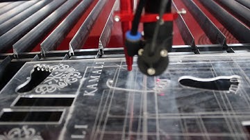 omni 1325 cnc laser machine cutting acrylic