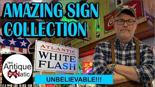 Check Out This Super Rare, Vintage Sign Collection!  Red Star Antiques!  Blow Your Vintage Mind!!!