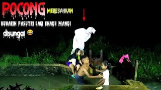 Prank Pocong Meresahkan Suka Bubarin Pasutri Lagi Enak2 Mandi Disungai Paling Lucu Ngakak Abis