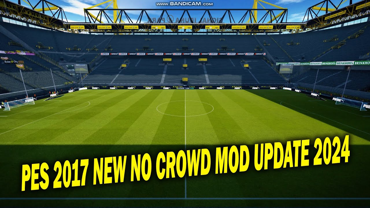 PES 2017 NEW NO CROWD MOD UPDATE 2024 - YouTube