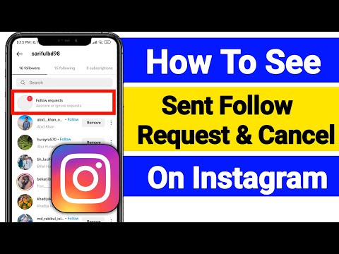 How to check sent Request on Instagram -2024 | How To Cancel Instagram Sent Request |New Update 2024