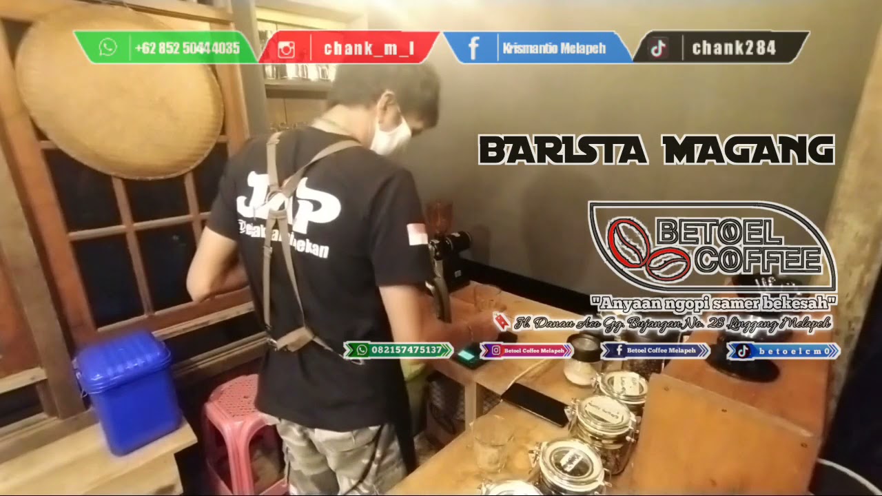  Barista  Magang Es Kopi  Susu  tuk pelanggan cowo YouTube