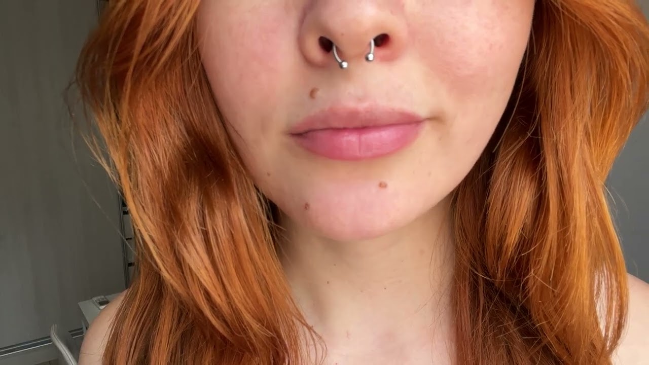 Redhead ASMR | Wet Mouth Sounds & Glossy Lips Close-Up
