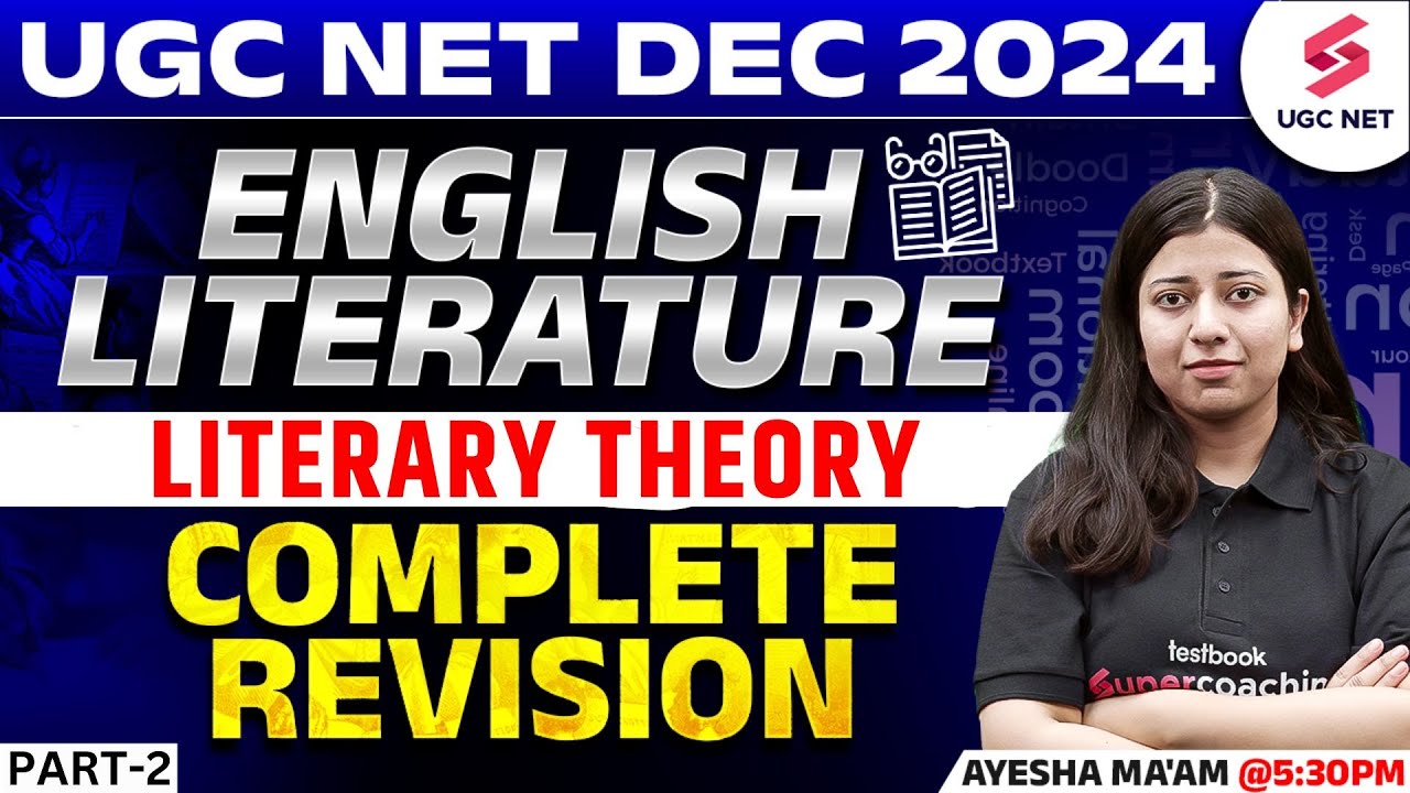 UGC NET English Literature | Literary Theory Complete Revision | UGC ...