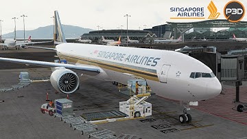 P3D v5.2 | Full Flight | San Francisco (KSFO) - Hong Kong (VHHH) | B77W | SQ001
