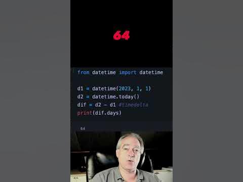 Find number of days between 2 Python dates 🐍 #python #shorts - YouTube