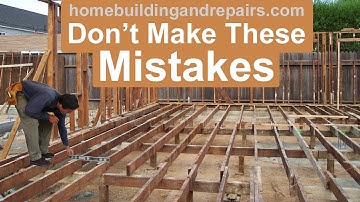 5 Common Mistakes Made When Doing Crawlspace Floor Framing Repairs - Do It Yourself Education