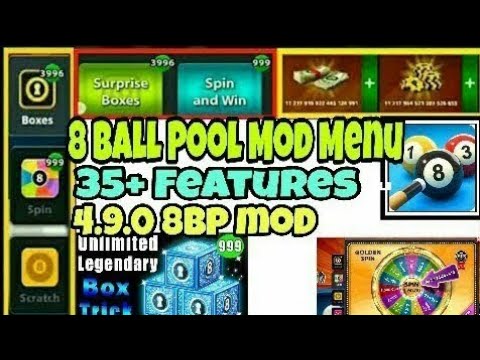 8 Ball Pool Mod 8bp Mod Apk Version 4 9 0 Latest 2020 35 Features 8 Ball Pool Hack 2020 Youtube