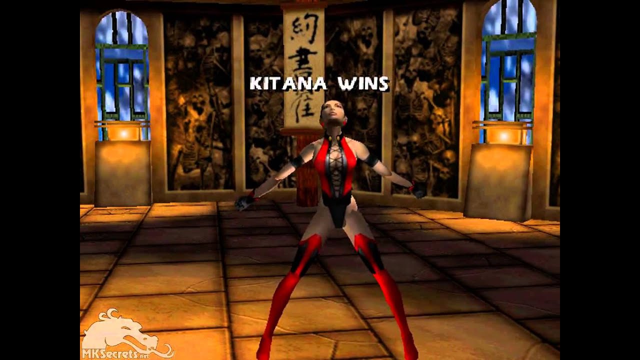 Kitana Kiss Of Death Fatality [HD] Mortal Kombat Gold - Kitana Fatality 1 (Kiss of Death) - YouTube