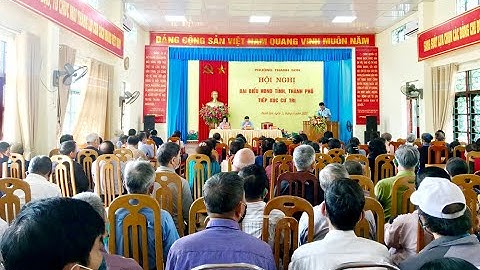Đại biểu HĐND thành phố tiếp xúc cử tri phường Thanh Sơn