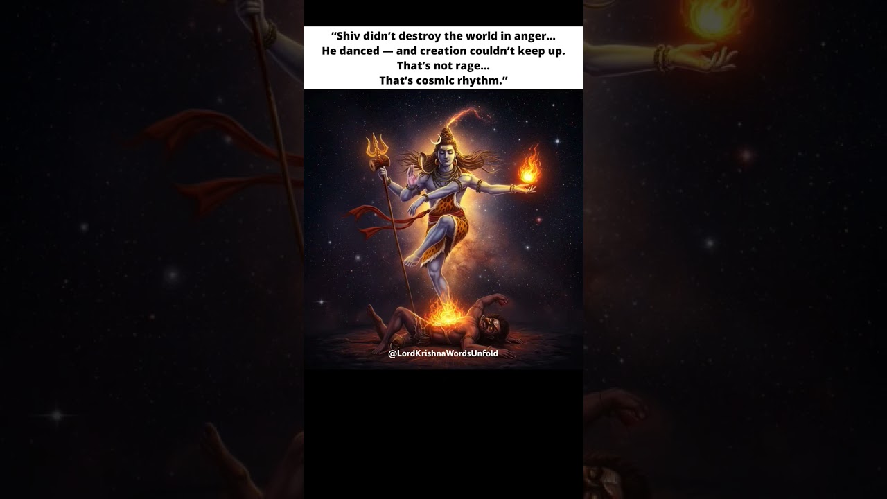 "Shiva’s Cosmic Dance 🕉️🔥 | Not Rage, It's Rhythm 🌌 