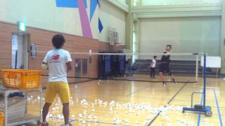 Badminton lesson 20150525(FRI) - random 2
