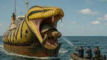 Heroes Perform MIRACLE Rescue of Turtle from Jaws of Giant Python