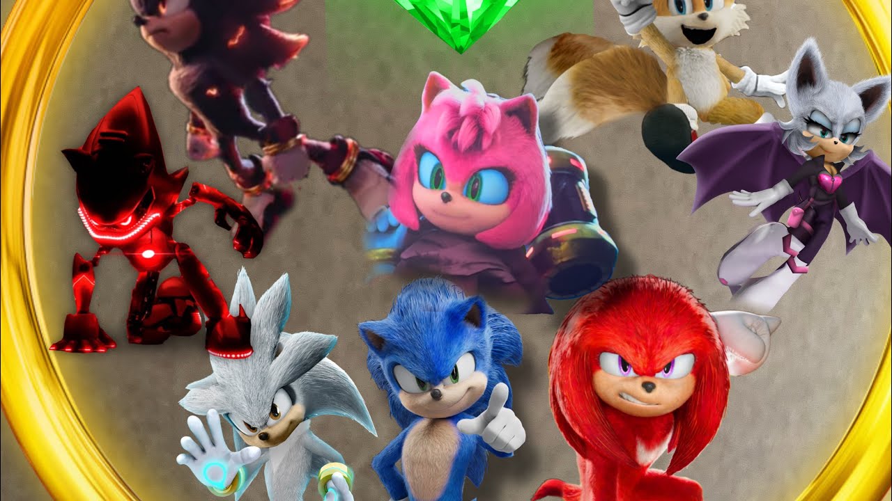 Editando una foto de un póster de sonic 4 créditos a Picsart
