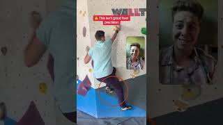 The difference between bad and good footwork precision. #climbing