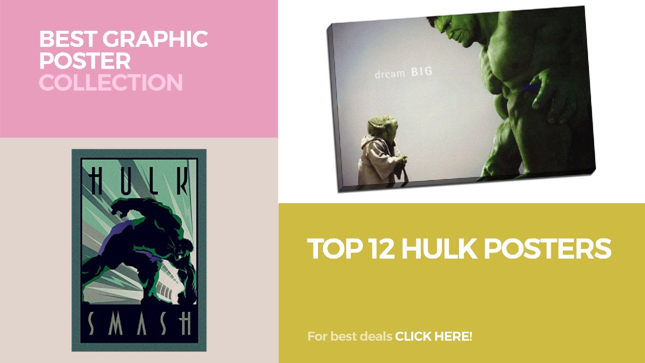 Top 12 Hulk Posters // Best Graphic Poster Collection
