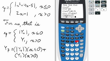 Graphing Piecewise Functions: Two Part TI 84 Calculator