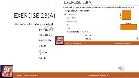How to find Perimeter of a rectangle || Find LENGHT & BREADTH of a RECTANGULAR LAND || MENSURATION