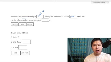 math video lesson on definition of addtion sum and addend