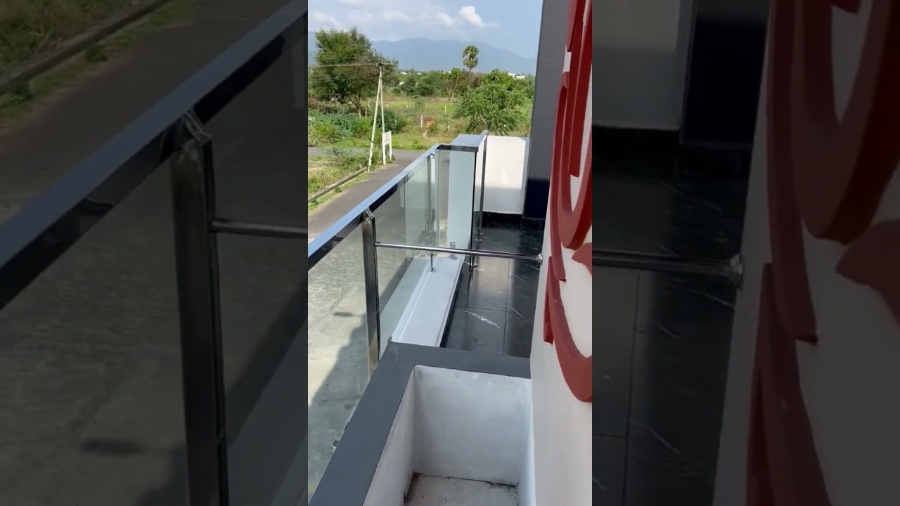 🏡 Premium Home Project in Omalur | MS WPC Gate, Glass Railings, OTS Design & Hall Lighting | Salem