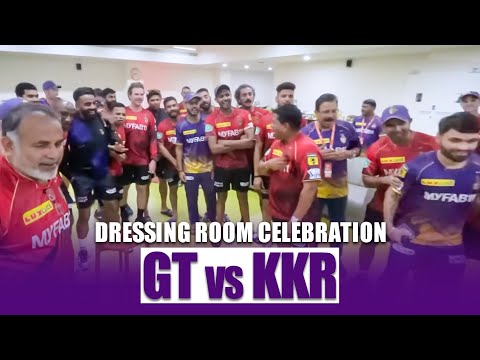 Dressing room celebrations after Rinku Singh's heroics ???????? | #GTvKKR | #TATAIPL2023