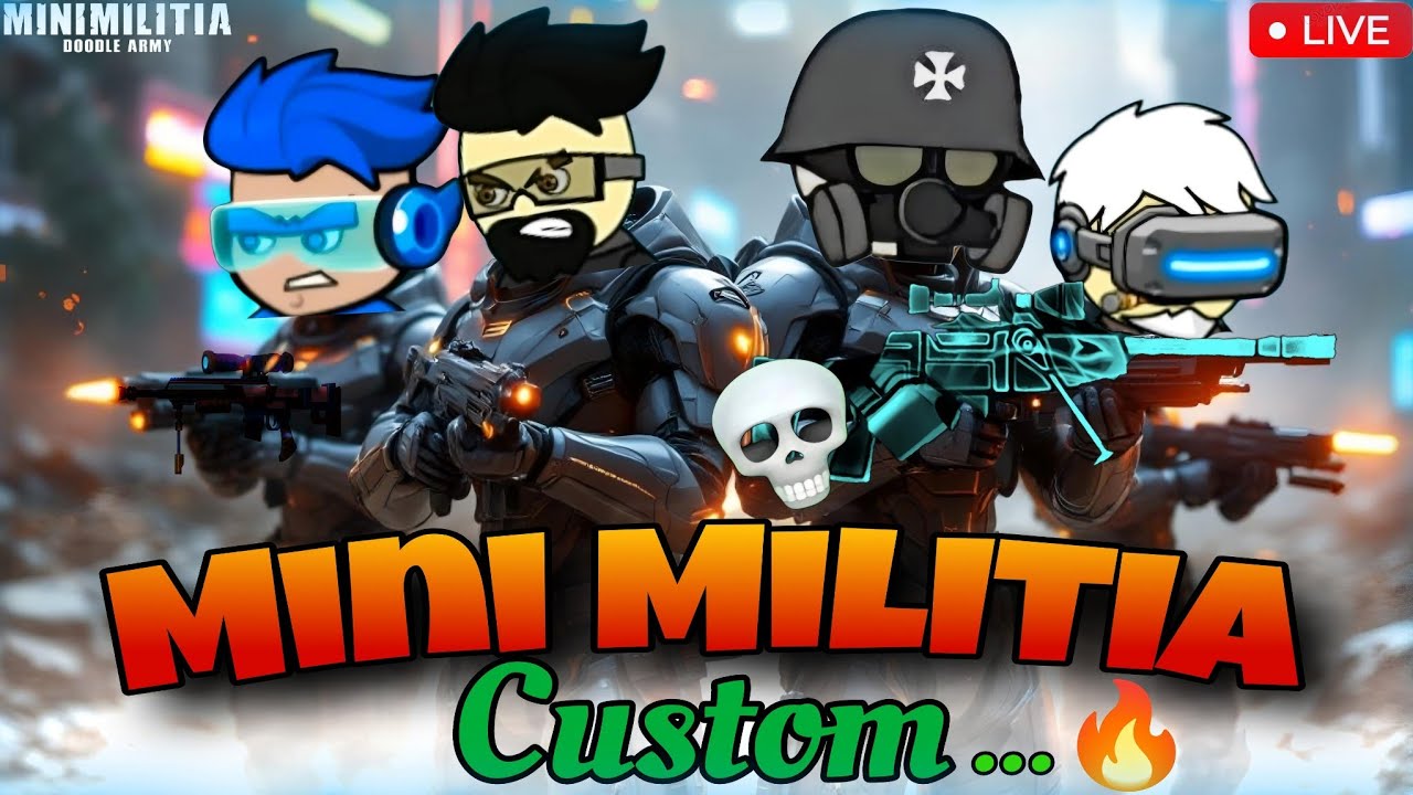 Mini Militia Live Stream 🔥| The Human Gaming 